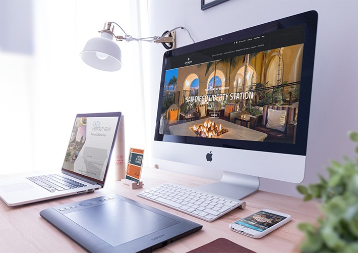 Various Hospitality Marketing Digital Media Examples On Multiple Devices